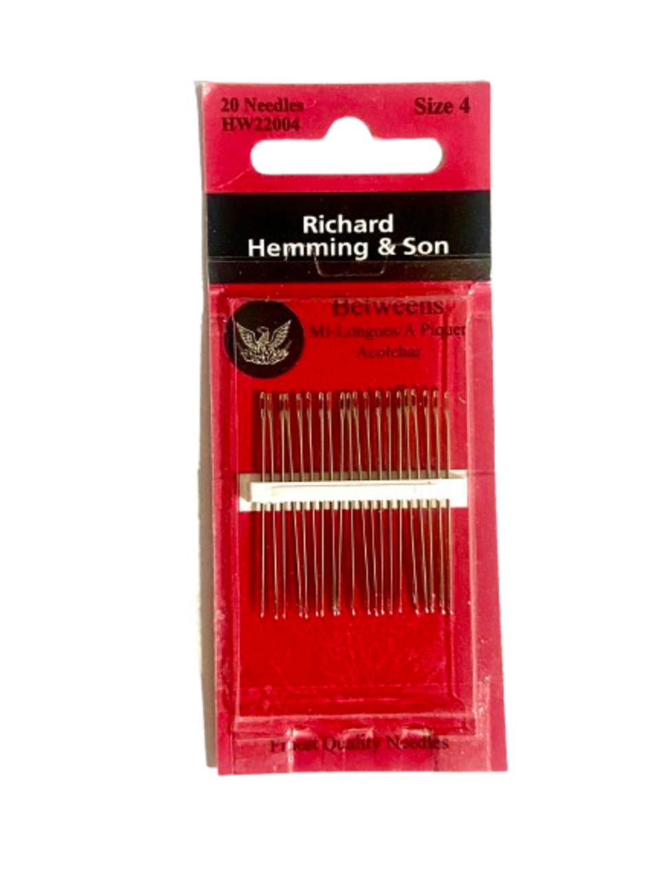 Hand Sewing Needles --- Betweens / Quilting --- Size 4 --- by Richard Hemming & Son®